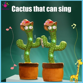 [SF]Tiktok Cactus Plush Toys Electronic Shake Dancing SEXY Crazy Cactus Funny Toys With 120 Chinese And English Songs