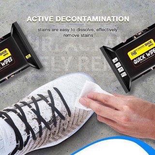 Shoe Wet Wipes For Shoes Cleaning Stains Remover Disposable Quick Wipe 30pcs Portable Shoe Cleaner