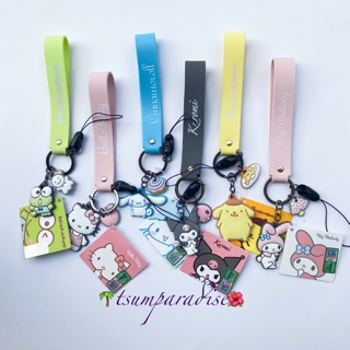 *1pc Sanrio Keychain Strap Charm Keroppi Cinnamoroll Pompompurin Hello Kitty Kuromi My Melody (1)