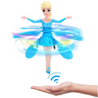 Flying Fairy Doll Infrared Induction Control RC Helicopter Kids Toys