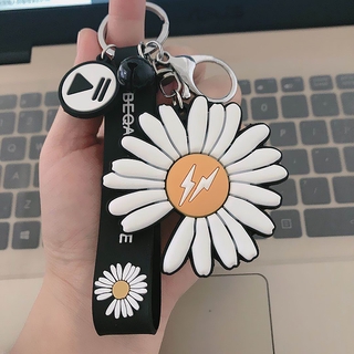 G-DRAGON Peaceminusone Daisy Shoe Shape Car Key Chain Bag Key Ring Silica Gel Keychain