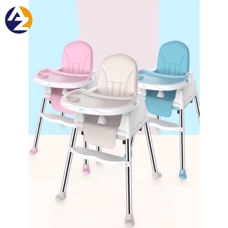 AZ Foldable High Chair Booster Seat For Baby Dining Feeding, Adjustable Height & Removable Legs