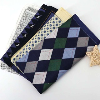 HLHT-010 60S Pure Cotton Thin Square 42*42cm Handkerchief Panyo