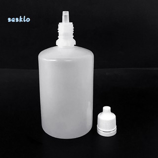 SK☑100ml Mini Empty Plastic Squeezable Liquid Dropper Eye Drops Refillable Bottle