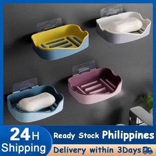 Toilet Shelving Soap Box Wall-mounted Soap Box Perforated Household Simple Double Layer Soap Box