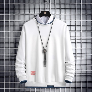 ⊙✙✒Long-sleeved t-shirt men s sweater spring and autumn new ins trend bottoming shirt autumn clothes