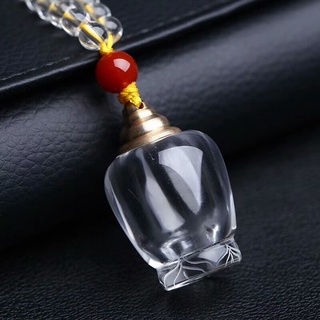 Baby Crystal Chain with Pendant White Fetal Hair Perfume Shaili Wishing Bottle Pill White Crystal Pagoda rOqT