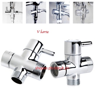 Vhorse Bathroom Toilet T Adapter Switch Diverter Angle Valves Brass 3 Way Shower Angle valve