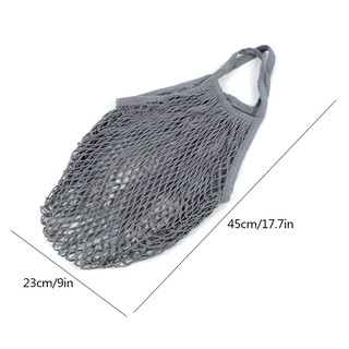 portable Cotton fruit net bag supermarket shopping net bag (8)