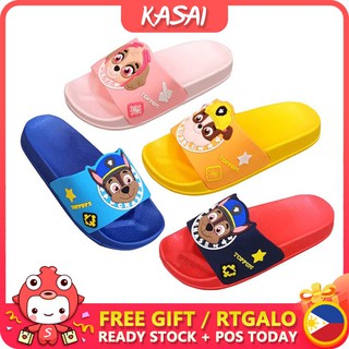 KASAI Kids Shoes Little Boy little Girl Antiskid Soft Bottom Indoor Slippers Cute Cartoon Puppy Gift