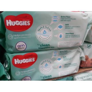 Huggies Baby Wipes Triple Clean 80CT/ 56CT (1)