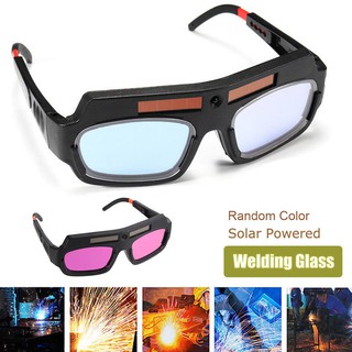 【COD & Ready stock】Solar Powered Safety Goggles Auto Darkening Welding Eyewear Eyes Protection Welder Glasses Helm welding