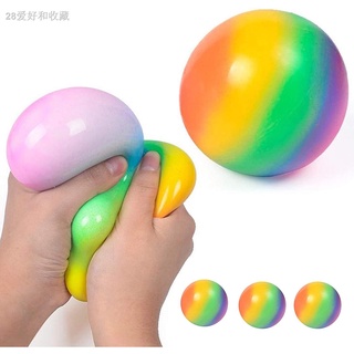◙✈✒Anti Stress Face Reliever Colorful Ball Autism Mood Squeeze Relief Healthy Toy Funny Gadget Vent