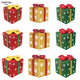 (LP) Christmas Gift Packing Box Cookies Candy Cake Dessert Gift Box Xmas Decor