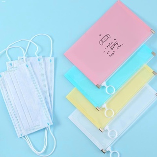 Travel Accessories▬∈∋Waterproof Zip Pouch Cartoon Travel Portable Mask Storage Bag Face Mask Storag