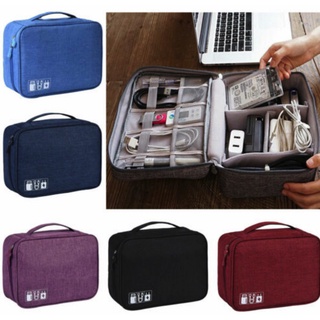 Portable Digital Storage Bag Cation Polyester Waterproof Organizer Electronic Accessories Bag