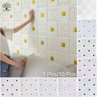 35*35cm 3D Wallpaper PE Foam Self Adhesive Waterproof KTV Background Wall Sticker Modern Simple