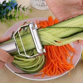 Multi-functional vegetable grater double-head shredder