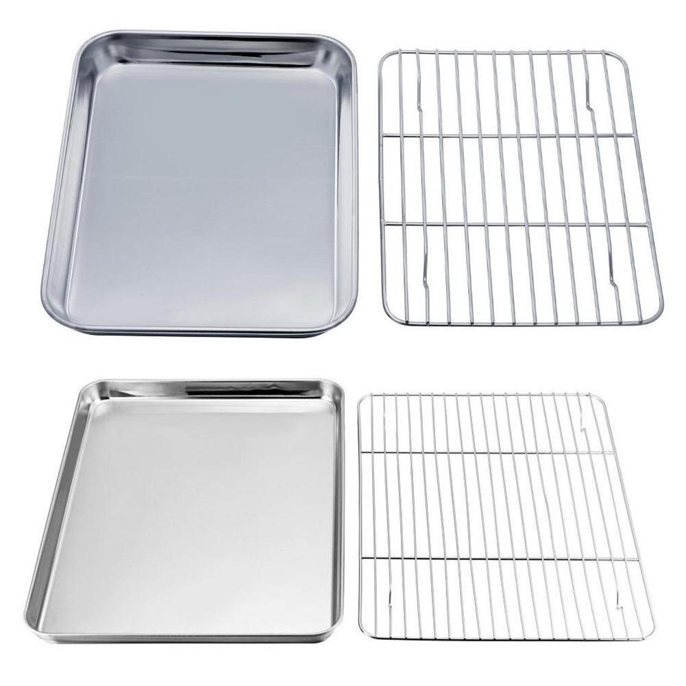 Oven Tray Oil Drain Cooker Grilled Stainless Steel Cooling Rack Baking Cooking
