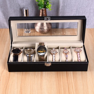 Watch Storage Box, Open Window Leather Jewelry Box, High-End Watch Packaging, Organizing Box, Stall Hand Catenary Plate Watch Stand (2)