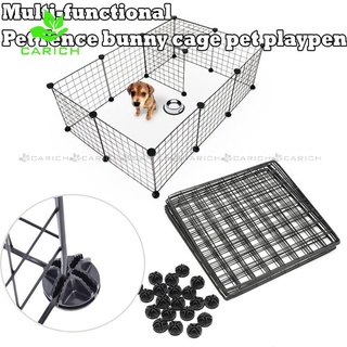 35CM Pet Dog Cage Playpen Animal Fence Metal Crate Wire Kennel Extendable Multi-functional Puppy Cat