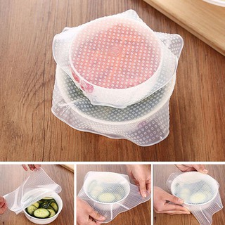 Kitchen Tools Cling Film Silicone Food Wraps Vacuum Cover (1)