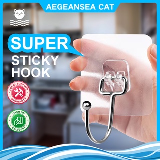 Strongger Large Hooks kitchen bathroom Nail-free Seamless Upgraded Stainless Steel Hook