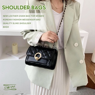 Fashion Women Chain Messenger Bag Korean Casual Sling Shoulder Bag Ins Leather Bag