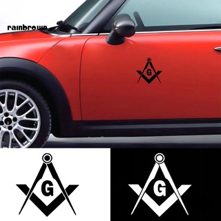 RB_Fashion Masonic Freemason Decal Compass Square Decor Car Truck Emblem Sticker