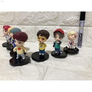 New products♟◕7 Pcs/Set Kpop BTS Mini Figure Chibi Set of 7 Blackpink blank Pink Set of 8 Collectibl (6)