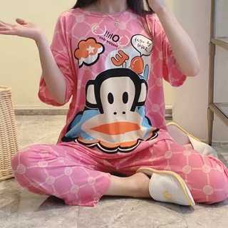 MeTOo Korean milky cotton short sleeve cartoon pattern comfortable terno pajamas/sleepwear for women