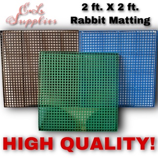 2x2 Feet - Rabbit Cage Matting / Heavy Duty Floor Matting / Multipurpose Matting MINIMUM OF 2 PCS