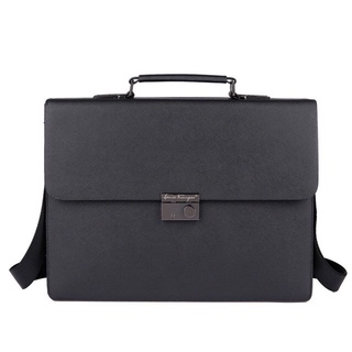 mens bag✾☞✑VICUNA POLO Business Man Bag Theftproof Lock Black Leather Briefcase For Solid Bank OL Me