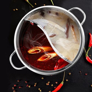 ABEDOE 1pc Cooking Pot Stainless Steel Single-Layer Cooking Pot 30cm Double Ear Duck Mandarin Fondue