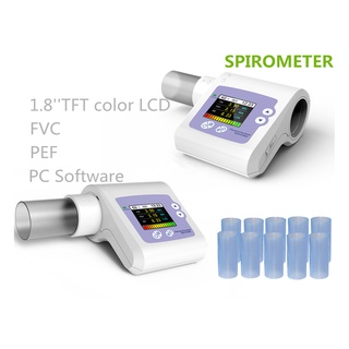 Contec SP10w Bluetooth Digital Electronic Spirometer + Memory + Software CE Clinic or Home +10 PCS Mouthpieces CE&FDA 1Year Warranty