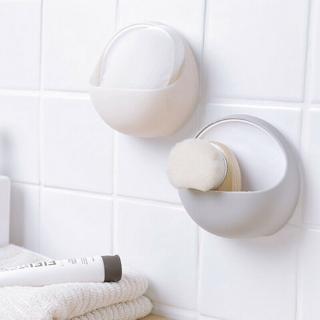 ruiyim Plastic Suction Cup Soap Bathroom Shower Toothbrush Box Dish Holder Accessories (3)