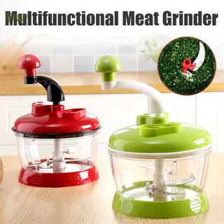 Food Processor Manual Multifunctional Meat Grinder Chopper for Home Kitchen