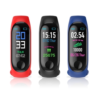 M3 Bluetooth Watch Wristband Fitness Tracker M3 Smart Bracelet Pedometer Heart Rate Blood Pressure H