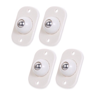 4Pcs Adhesive Casters Pulley Rollers for Cabinet Drawer Storage Box Trash Can Small Furniture