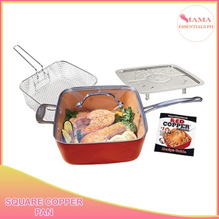 Best seller Square Copper Pan 4 Pieces High Quality Square Copper Pan-Cookware Set Non-stick Frying