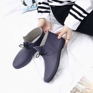 Lightweight Simple Solid Color Comfortable Boots Women Fashion Candy