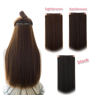 ✘Women's Long Straight Hair Clip High Temperature Silk Breathable Extension Piece Extention