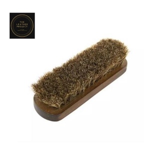 The Leather Project WOOD HANDLE HORSE HAIR BRUSH SHOE BRUSH
