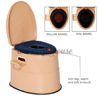 Portable Toilet Seat Old Pregnant Woman Home Bath Indoor Potty Commode (3)