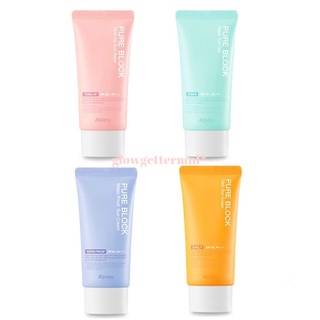 foundationface cream๑♈A'pieu Pure Block Sun Cream 50ml (Daily, Tone Up, Waterproof, (1)