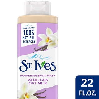 St. Ives Pampering Body Wash Vanilla & Oat Milk 22OZ
