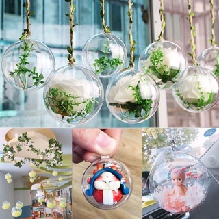 Hot Clear Plastic Craft Ball Acrylic Ball Transparent Clear Plastic Round Ball For Wedding Christmas Flower Candy Box