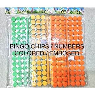 BINGO / BINGO CHIPS / BINGO NUMBERS / PLASTIC BINGO CHIPS