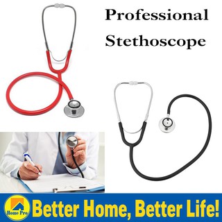 ✣Double Dual Head Stethoscope Single Tube Doctor Nurse Professional Cardiology Stethoscope♩