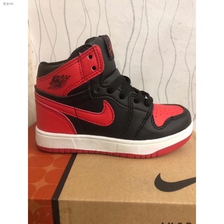 New product▲☇Original 2019 new nikee Air Jordan 1 Off White AJ1 for kids shoes boy's and girl's